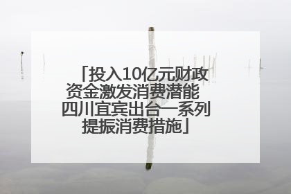 投入10亿元财政资金激发消费潜能 四川宜宾出台一系列提振消费措施